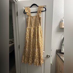 Smocked Floral Dress